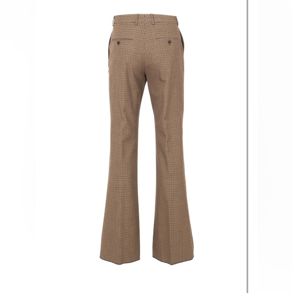 NWT CELINE Bootcut pants in checked wool - Picture 5 of 12